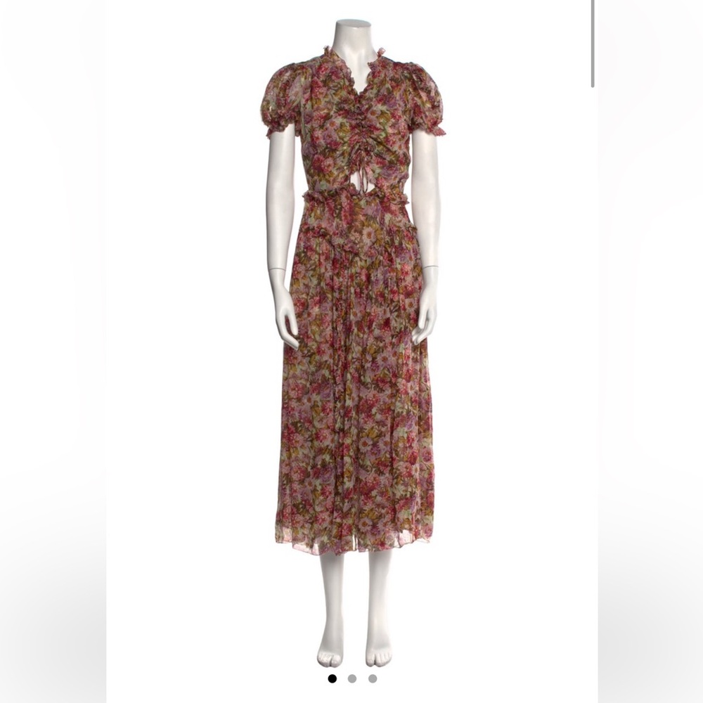 Doen Esmeralda silk georgette dress size small. New with tags.